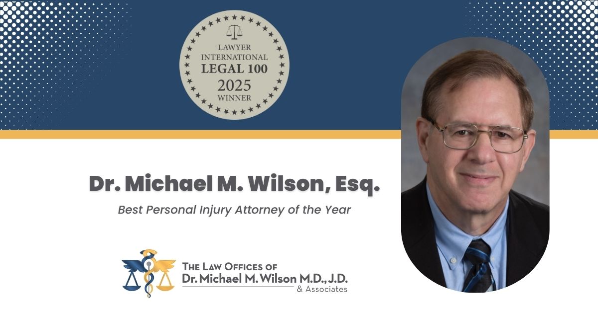 Dr. Michael M. Wilson, Esq. Named Best Personal Injury Attorney of the Year