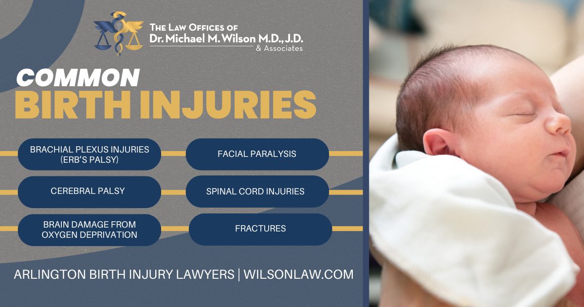 common birth injuries 